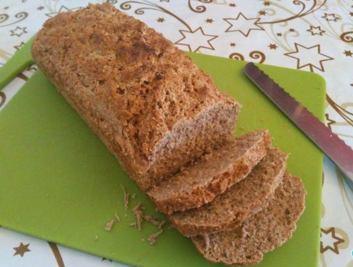 Pan casero con harina integral fácil