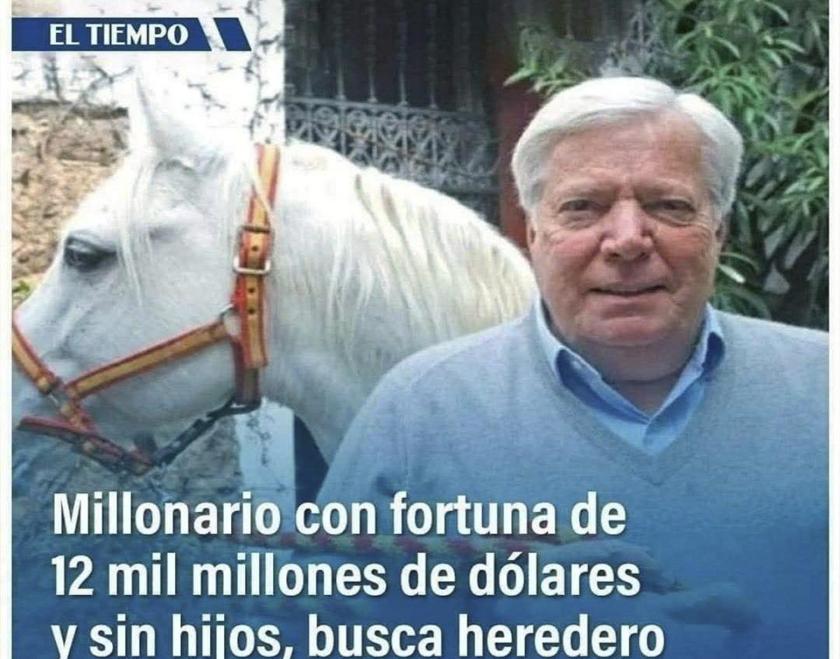 Millonario con una fortuna de 12 mil millones de dólares y sin hijos, busca herederos