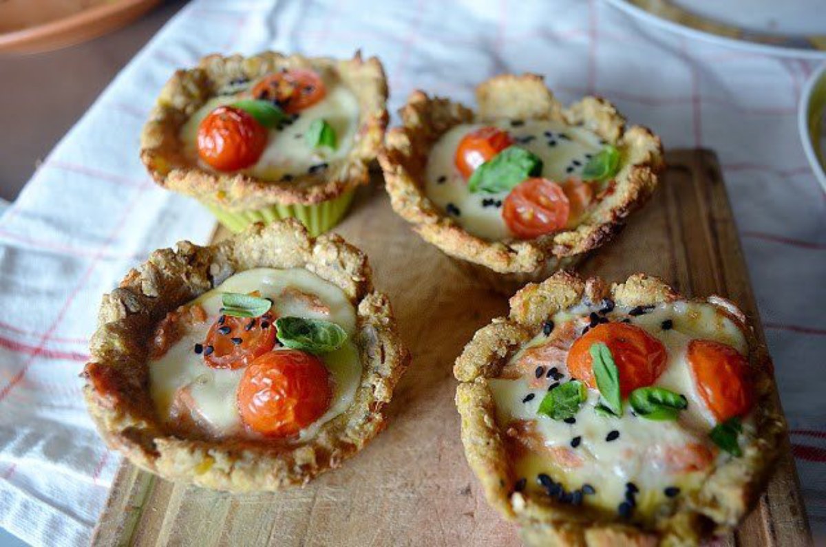 CANASTITOS RELLENOS DE ATÚN CON MASA DE BATATA.