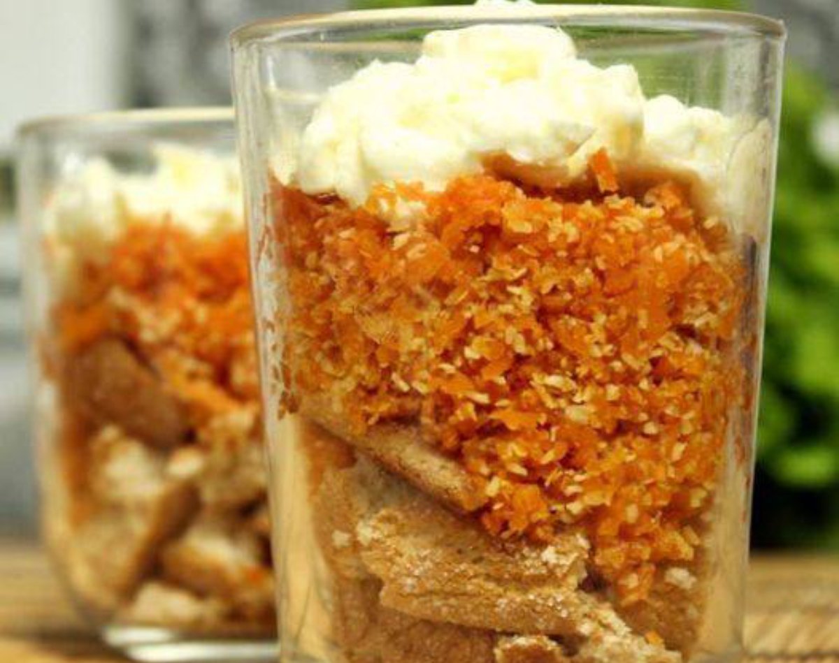 Vasitos de Tarta de Zanahoria