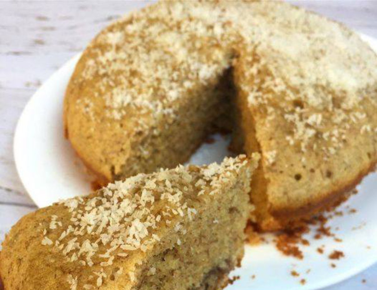 Tortita de banana y coco