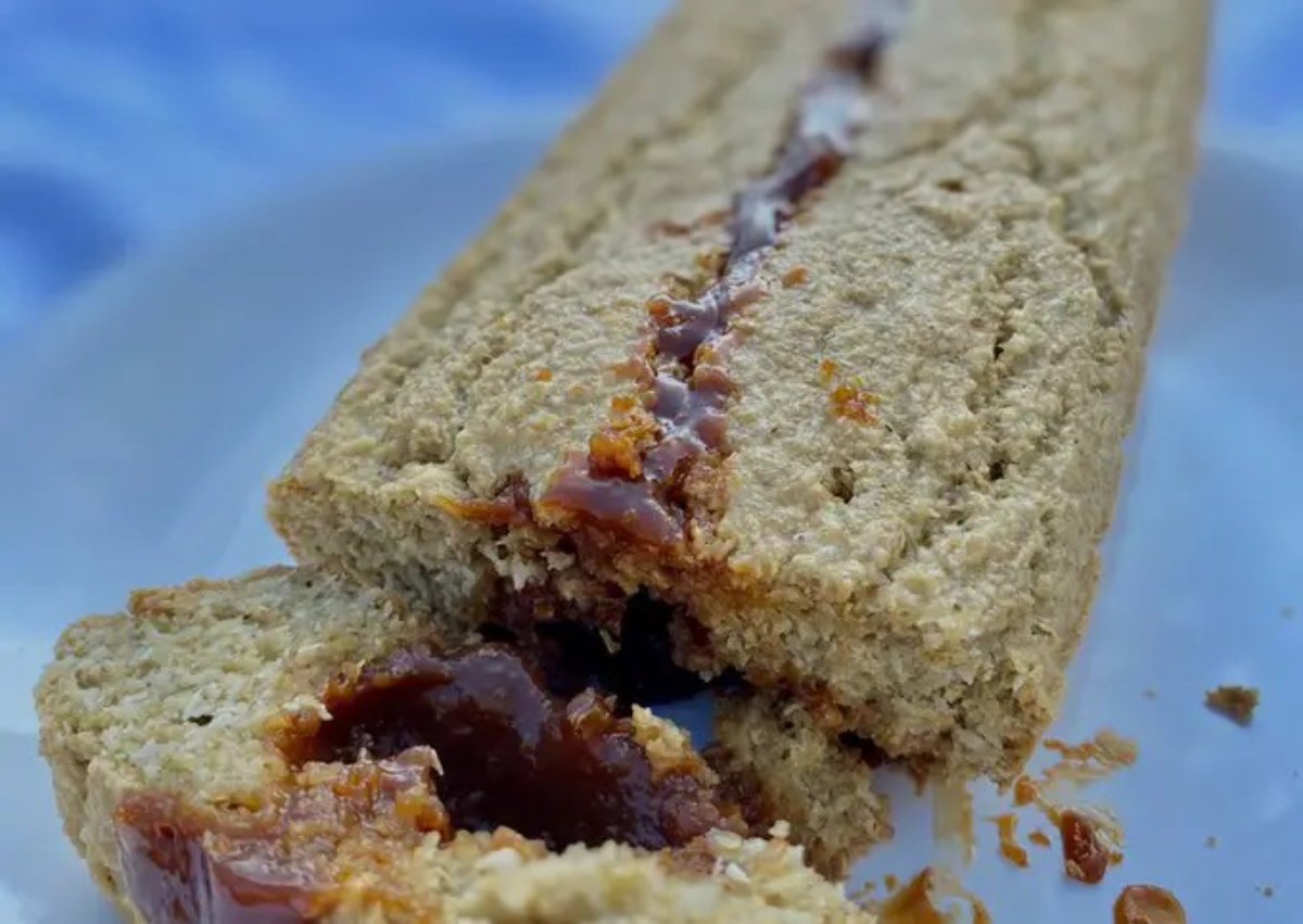Budín de coco y dulce de leche