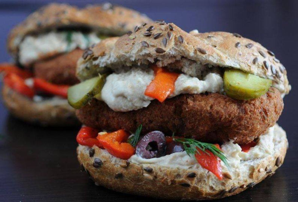 Pan integral para hamburguesas