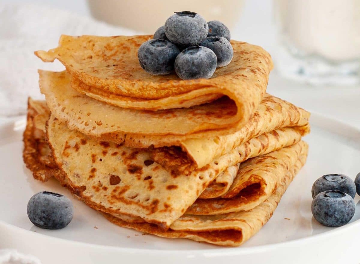 Crepes sin gluten, sin huevos y sin lácteos