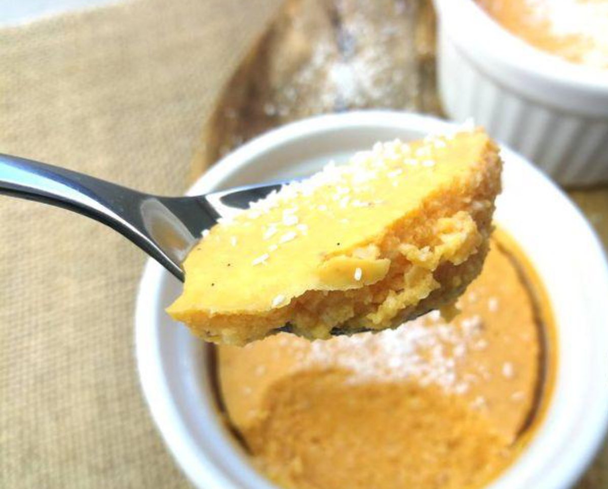 Pudin de calabaza y coco sin azúcar