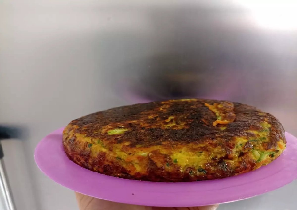 Tortilla de zapallito y zanahoria