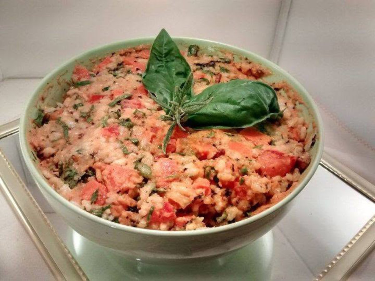 Ensalada de arroz integral y mayonesa de zanahoria
