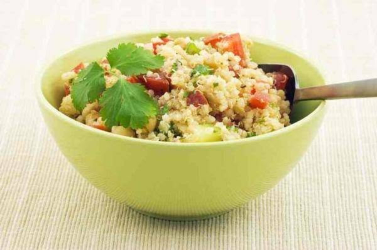 QUINOA CON VERDURAS Y HUEVO.