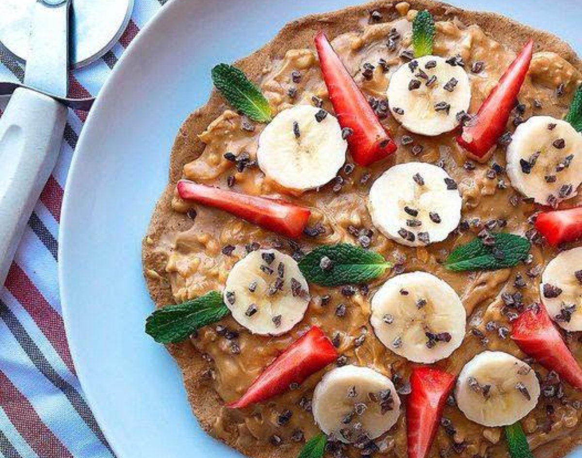 PIZZA DE AVENA DULCE