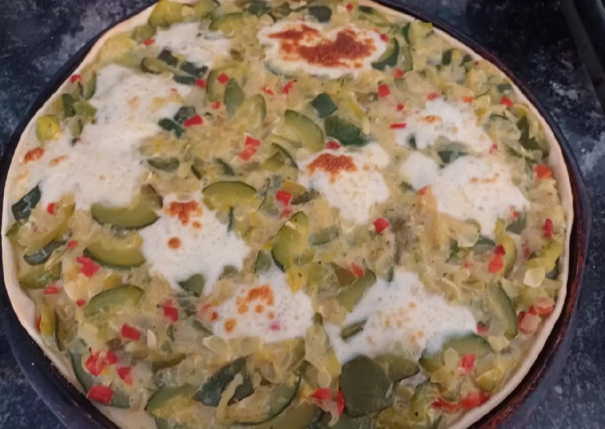 Tarta de zapallito verde