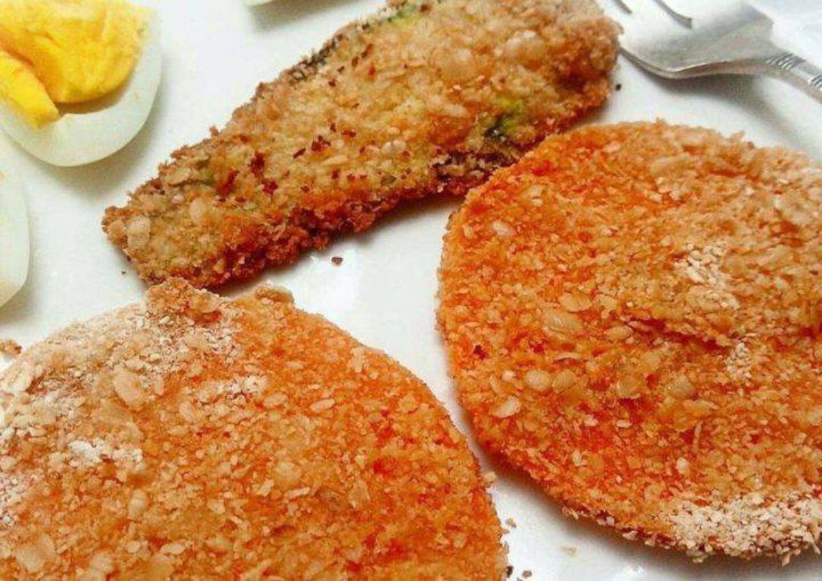 Milanesas de calabaza y zucchini