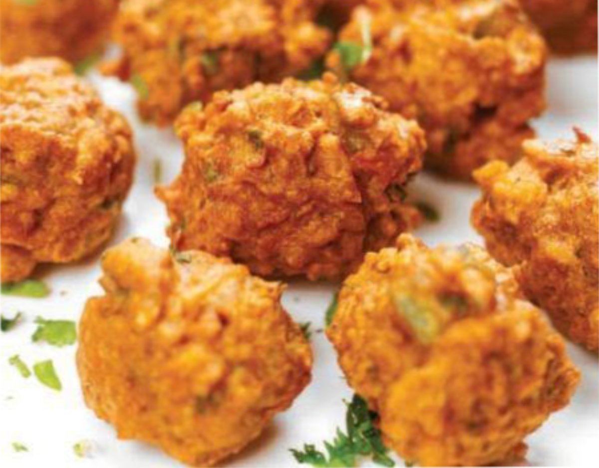 Pakoras de verduras, sin huevo, sin lacteos, sin tacc