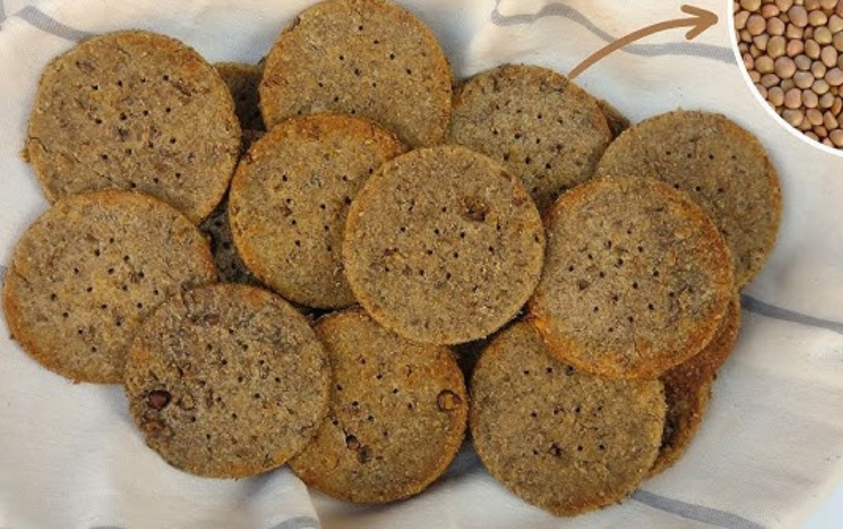 Crackers de lentejas