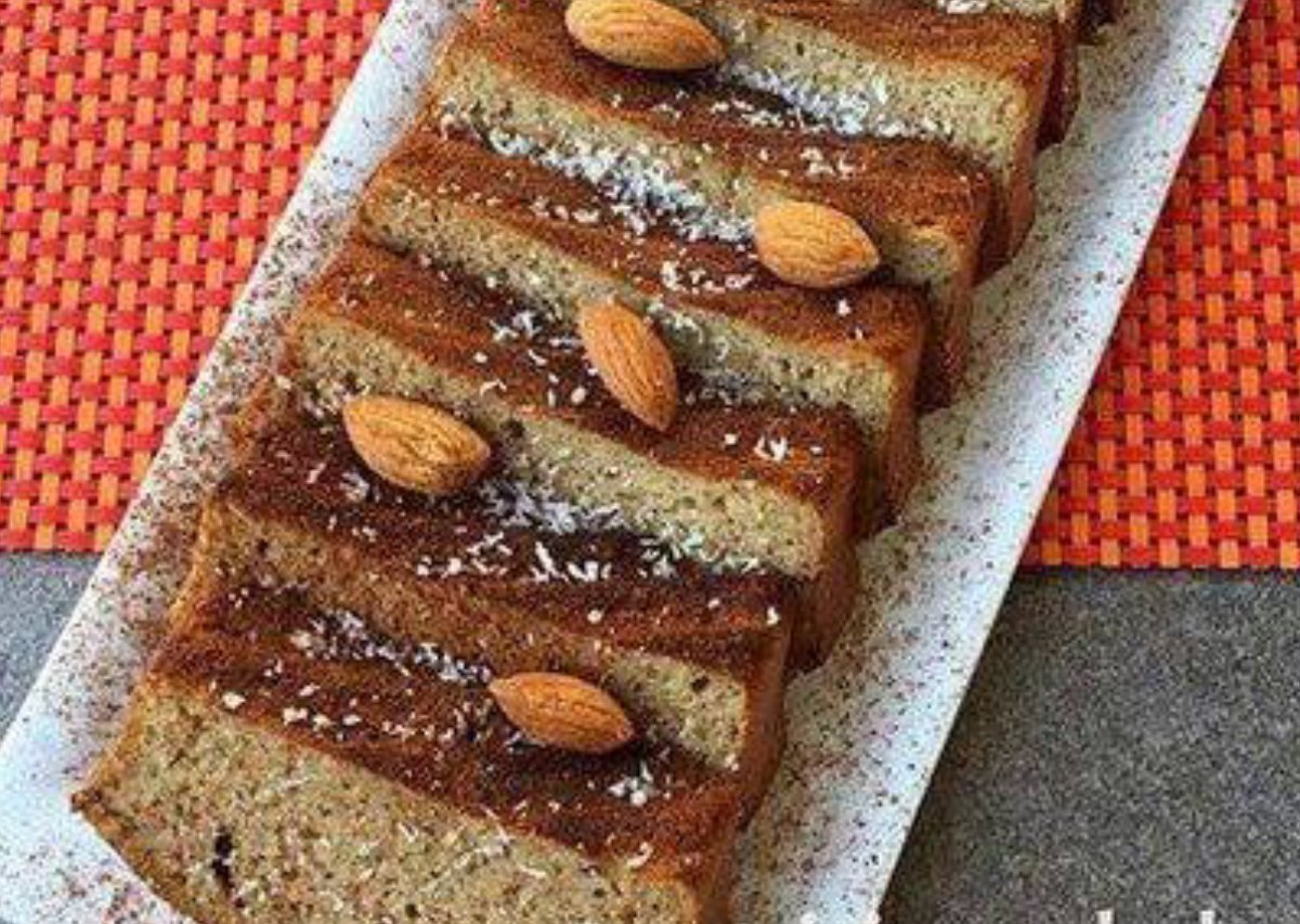 Budín húmedo de manzana, canela y coco rallado sin TACC