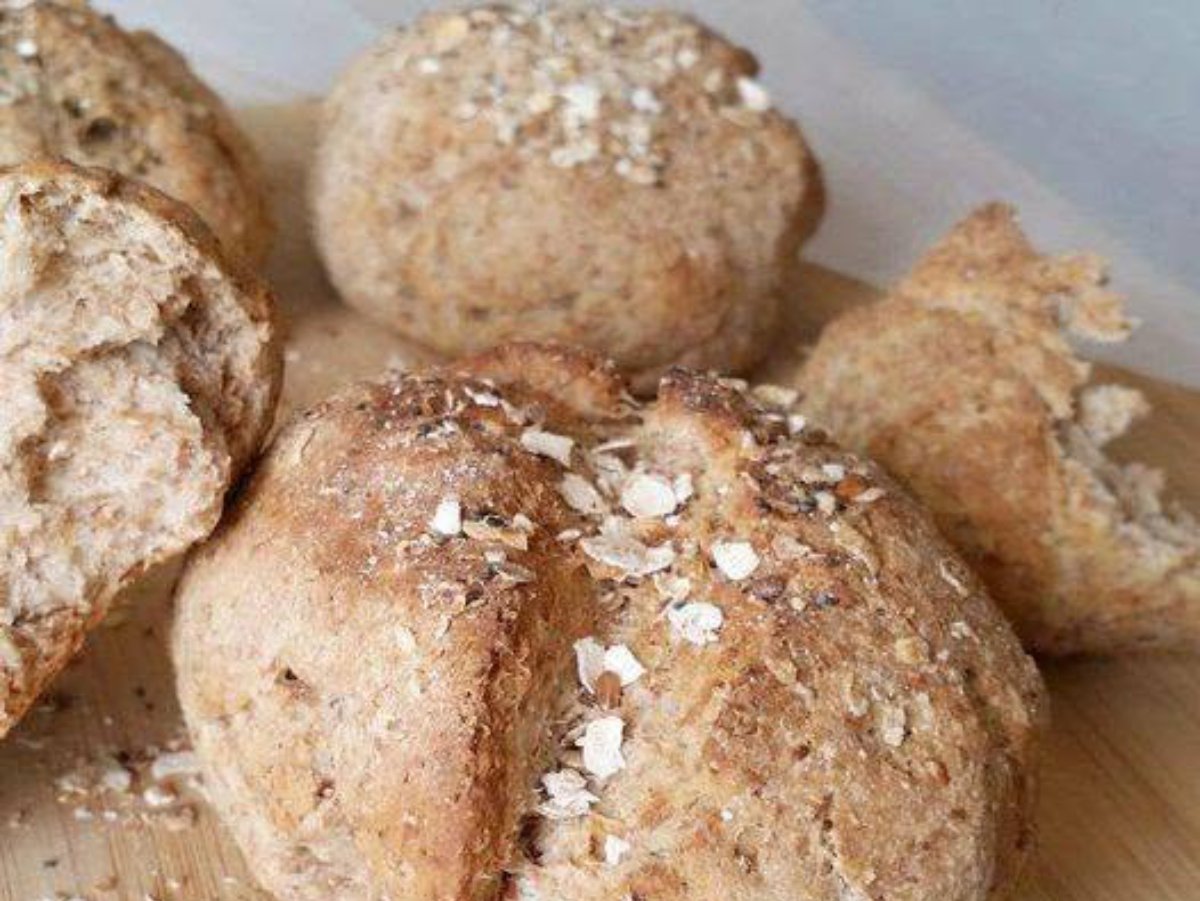 Pan integral con avena y semillas