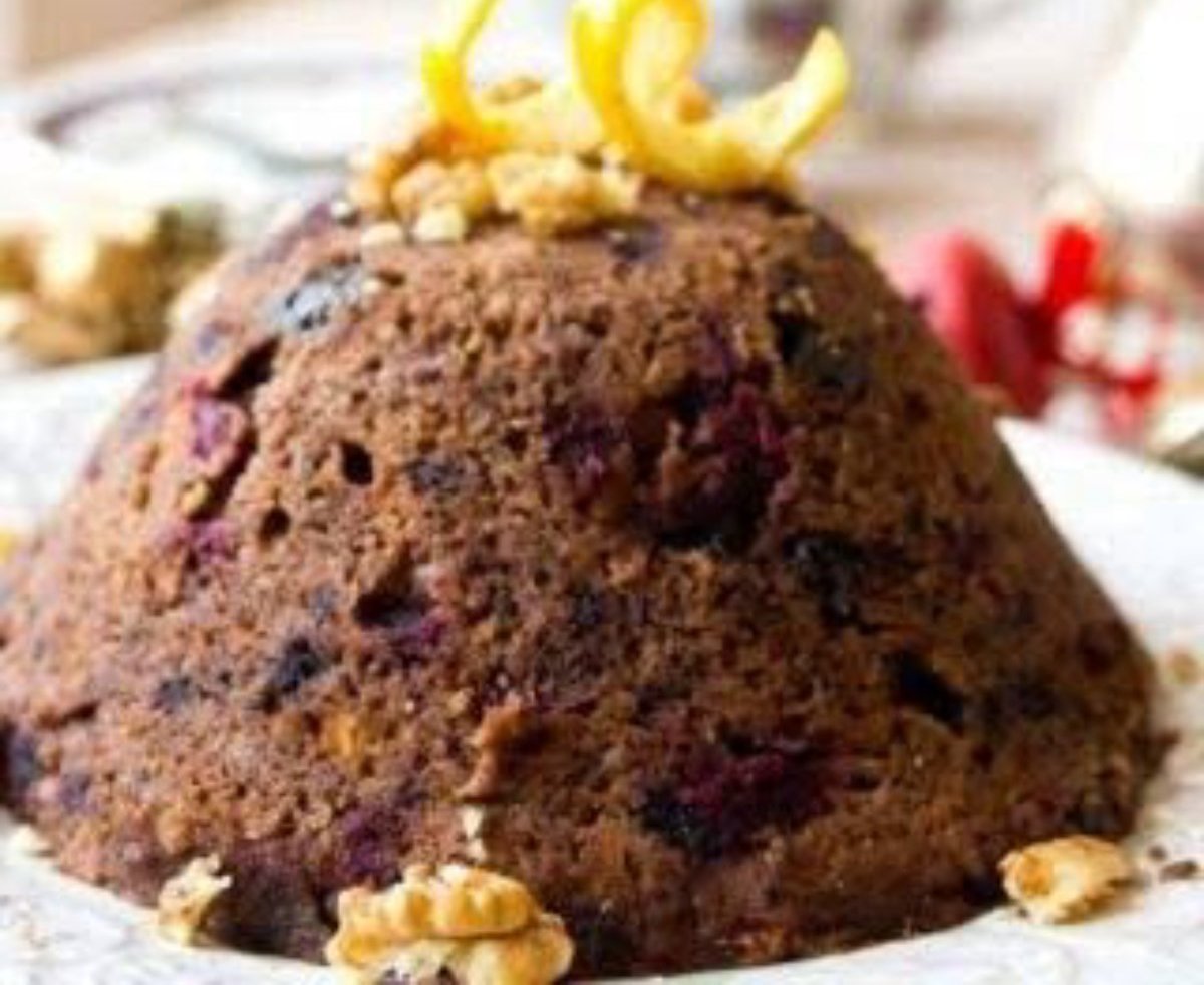 PUDÍN DE NAVIDAD BAJO EN CARBOHIDRATOS