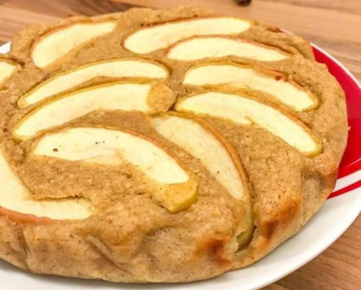 tarta de manzana fitness