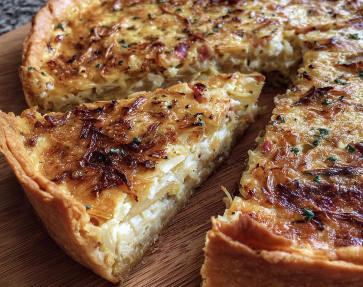 TARTA DE CEBOLLAS, 100% INTEGRAL